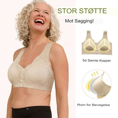 MellowFit | Front-Open Sove-BH, Mild støtte hele natten