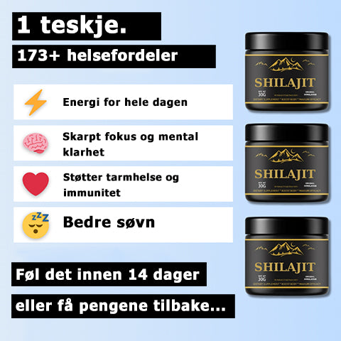 Shilajit™ | Opplev optimal velvære med naturens fineste!