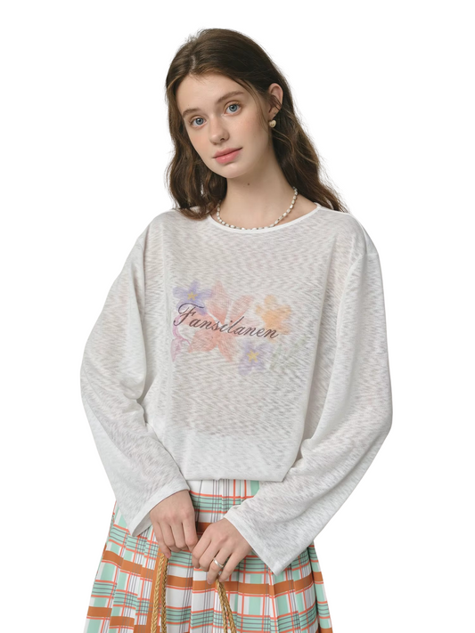 Floral Script Sweatshirt